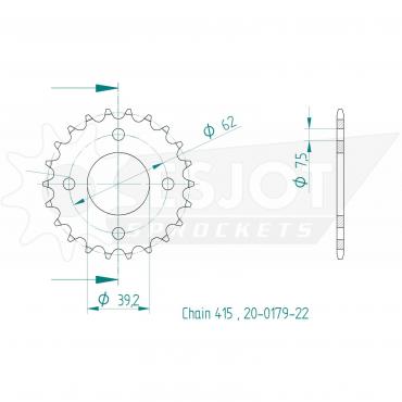 ESJOT  Sprocket 22 Z