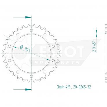 ESJOT  Sprocket 32 Z