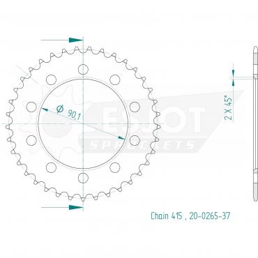 ESJOT  Sprocket 37 Z