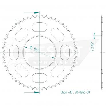 ESJOT  Sprocket 50 Z