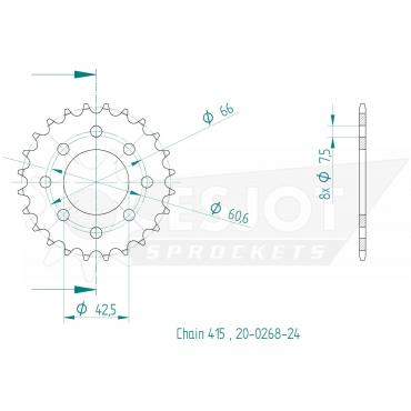 ESJOT  Sprocket 24 Z