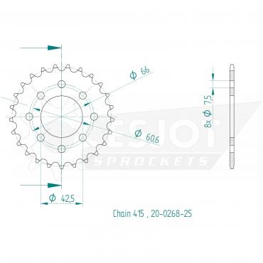 ESJOT  Sprocket 25 Z