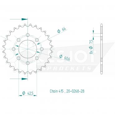 ESJOT  Sprocket 28 Z