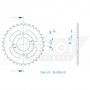 ESJOT  Sprocket 32 Z