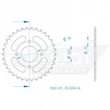 ESJOT  Sprocket 34 Z