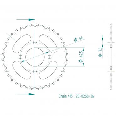 ESJOT  Sprocket 36 Z