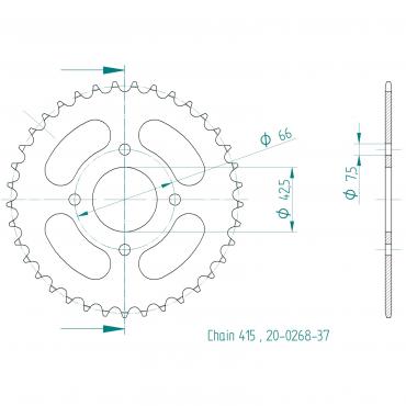 ESJOT  Sprocket 37 Z