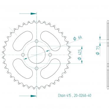 ESJOT  Sprocket 40 Z