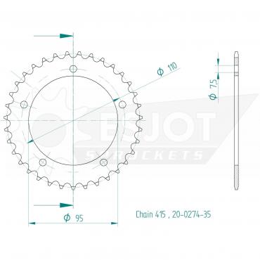 ESJOT  Sprocket 35 Z
