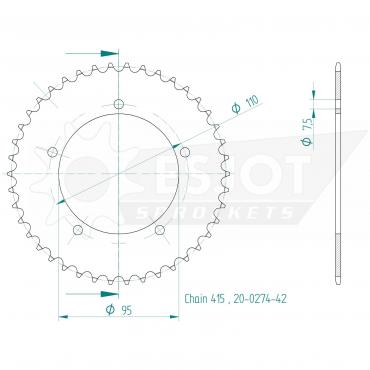 ESJOT  Sprocket 42 Z