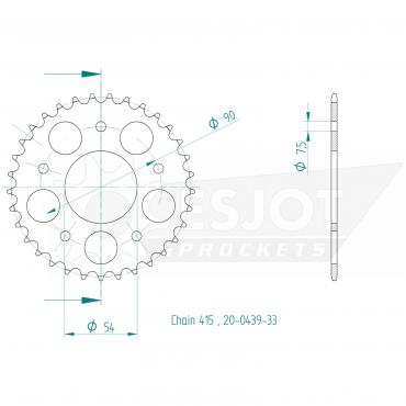 ESJOT  Sprocket 33 Z