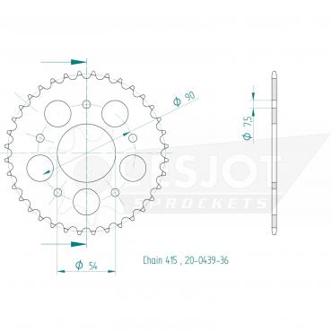 ESJOT  Sprocket 36 Z