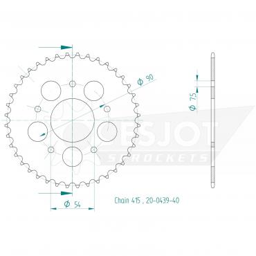 ESJOT  Sprocket 40 Z