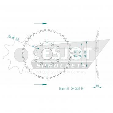 ESJOT  Sprocket 39 Z
