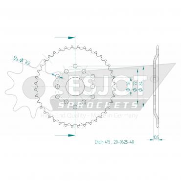 ESJOT  Sprocket 40 Z