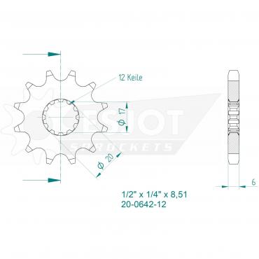 ESJOT Front Sprocket 12 Z