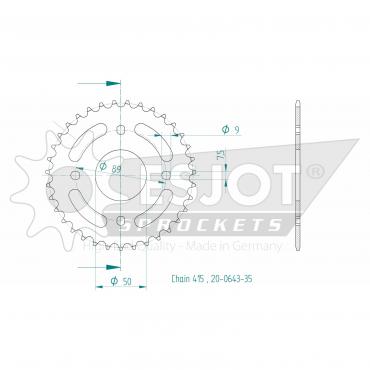 ESJOT  Sprocket 35 Z