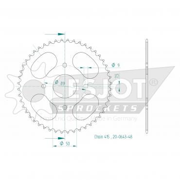 ESJOT  Sprocket 48 Z