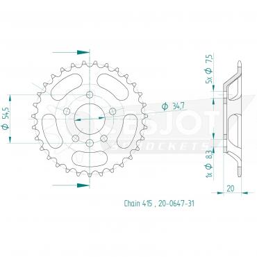 ESJOT  Sprocket 31 Z
