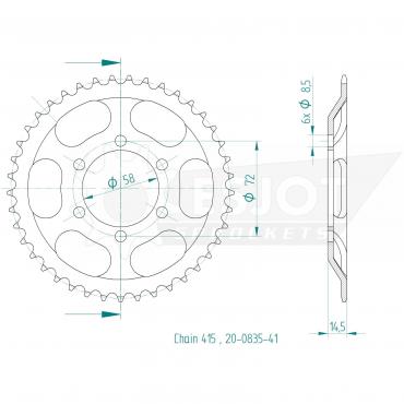 ESJOT  Sprocket 41 Z