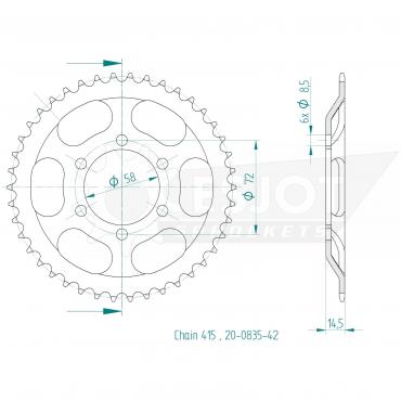 ESJOT  Sprocket 42 Z