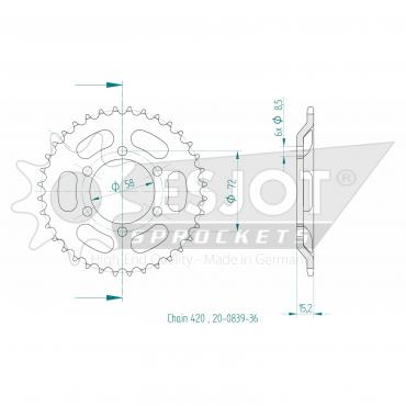 ESJOT  Sprocket 36 Z