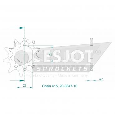 ESJOT Front Sprocket 10 Z