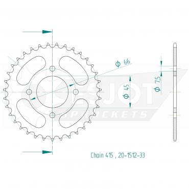 ESJOT  Sprocket 33 Z