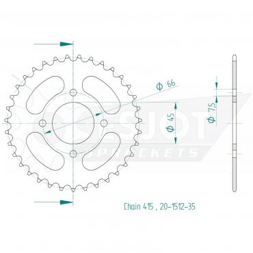 ESJOT  Sprocket 35 Z
