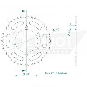 ESJOT  Sprocket 42 Z
