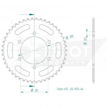 ESJOT  Sprocket 46 Z