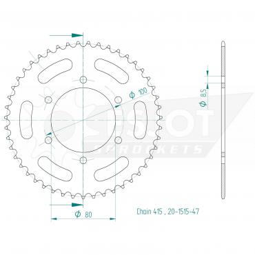 ESJOT  Sprocket 47 Z