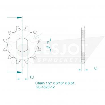 ESJOT Front Sprocket 12 Z