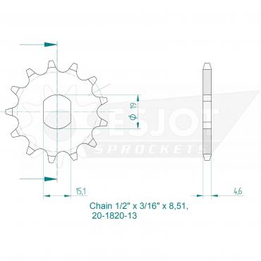 ESJOT Front Sprocket 13 Z