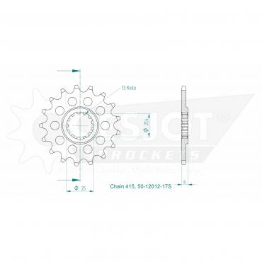 ESJOT Front Sprocket 17S Z