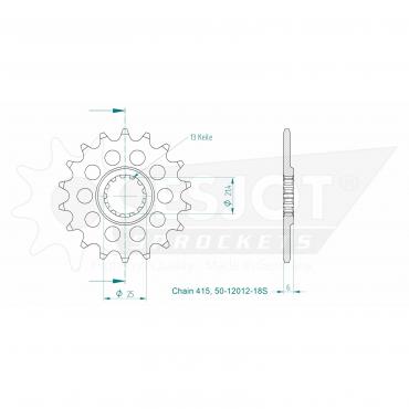 ESJOT Front Sprocket 18S Z