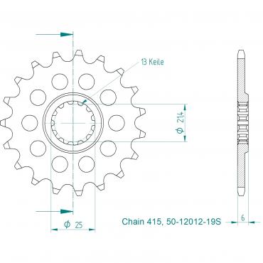 ESJOT Front Sprocket 19S Z