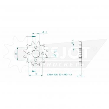 ESJOT Front Sprocket 12 Z