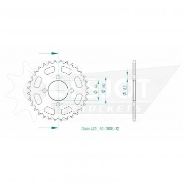 ESJOT  Sprocket 32 Z