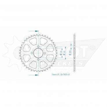 ESJOT  Sprocket 42 Z
