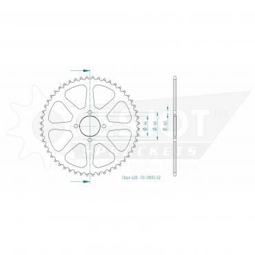 ESJOT  Sprocket 52 Z