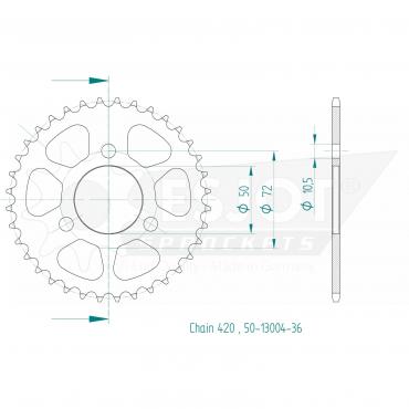 ESJOT  Sprocket 36 Z