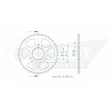 ESJOT  Sprocket 40 Z