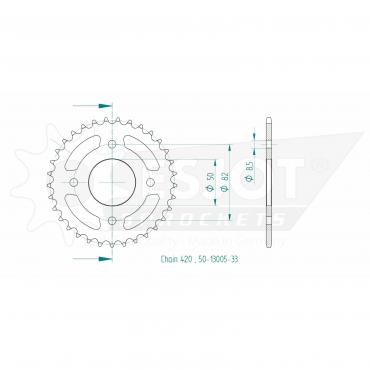 ESJOT  Sprocket 33 Z