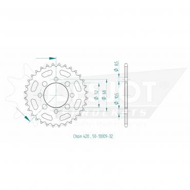 ESJOT  Sprocket 32 Z