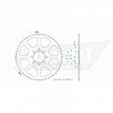 ESJOT  Sprocket 50 Z