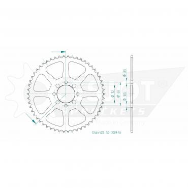 ESJOT  Sprocket 54 Z