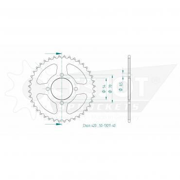 ESJOT  Sprocket 40 Z