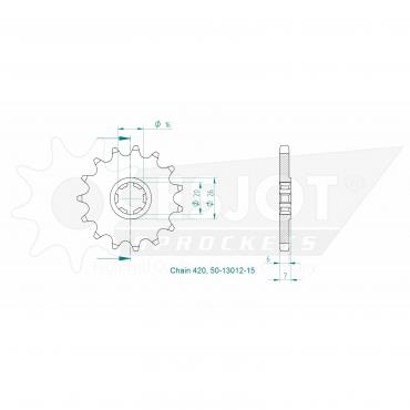 ESJOT Front Sprocket 15 Z