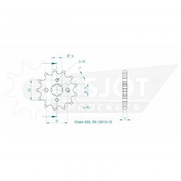 ESJOT Front Sprocket 13 Z